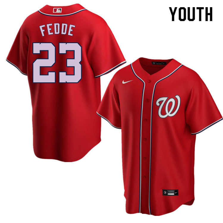 Nike Youth #23 Erick Fedde Washington Nationals Baseball Jerseys Sale-Red